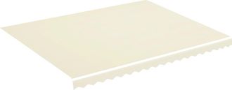 vidaXL Tela De Repuesto Para Toldo Crema 4,5x3,5 M Vidaxl
