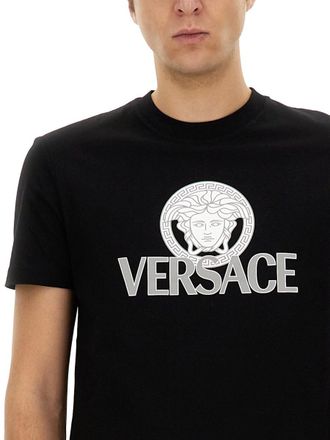 Versace Cotton Jersey T-Shirt - Black
