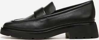 Vince Womens Robin Leather Loafer In Black