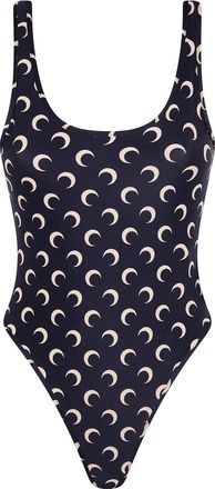 Marine Serre Moon Printed Jersey Swimwear One Piece
