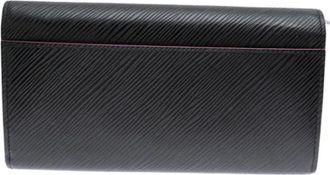 Louis Vuitton Pre-owned Wallets, female, Black, Size: ONE SIZE Pre-owned Leather Wallet