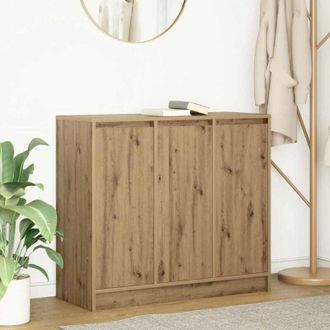 vidaXL vidaXL Credenza Rovere Artigianale 85x34x76 cm in Legno Multistrato