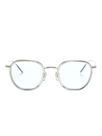 Oliver Peoples TK-9 square-frame glasses - Silver