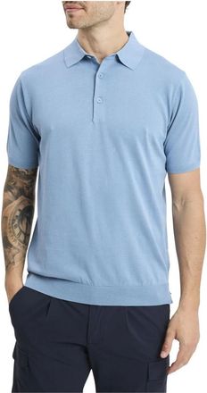 People of Shibuya Tops, Heren, Blauw, M, Katoen, Nito C16 Gebreide Polo