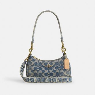 Coach Teri Mini Crossbody Bag In Signature Regenerative Cotton Denim