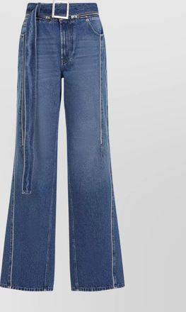 Jean Paul Gaultier high waist wide-leg denim trousers