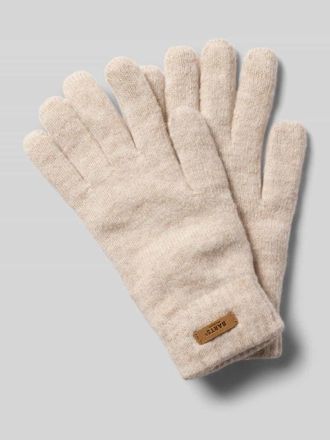 Barts Handschuhe mit Label-Patch Modell Witzia in Offwhite, Gr&ouml;&szlig;e 1