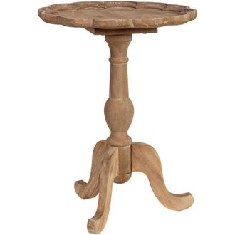 Wanderlust Deco Mesa De Centro De Madera Marr&oacute;n 45x45x62h Cm