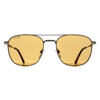 Lacoste Rectangle Unisex Gold Brown L269S Metal - One Size
