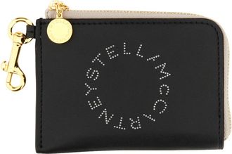 Stella McCartney Kaarthouder Bicolor Eco Alter Mat - Dames - Portefeuilles - Zwart - ONE Size - Polyester - Accessoires