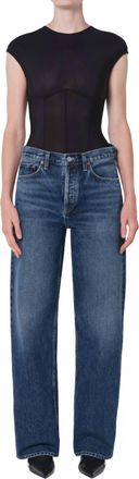 A Gold E Arc Wide Leg Jeans In Shortwave