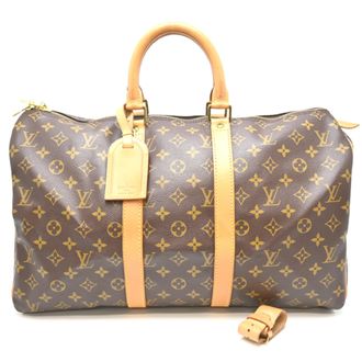 Louis Vuitton Brown Monogram Boston Bag (Pre-Owned)