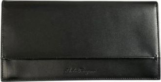 Ferragamo Vintage Wallets, unisex, Black, ONE SIZE, Pre-owned Leather Wallet