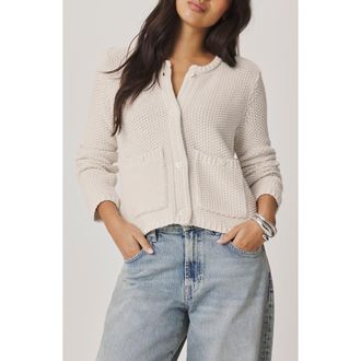 Splendid Angela Chunky Cotton Blend Cardigan in Oak Brown at Nordstrom, Size X-Large