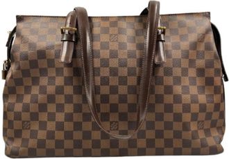 Louis Vuitton Brown Damier Canvas Pvc Tote Bag (Pre-Owned)
