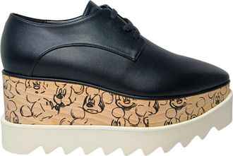 Stella McCartney Stella McCartney, Wedges, female, Black, Size: 11 US scarpe con tacco Pelle