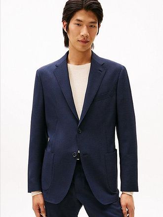 Tommy Hilfiger Wool Blend Regular Fit Blazer