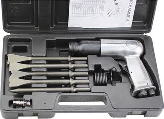 OEM Juego De 150 Picas Neum&aacute;ticas, Herramientas Neum&aacute;ticas, 4500 Rpm, Incluye 4 Cinceles, 1 Resorte Y 1 Conector