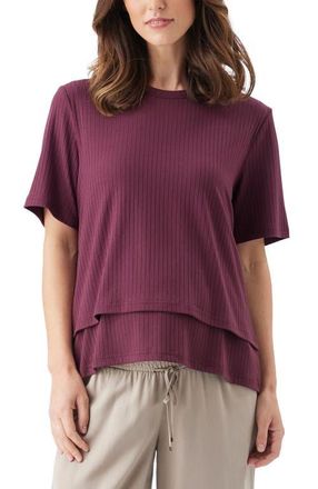 Ripe Mike Rib Nursing Top in Maroon at Nordstrom, Size Small Au