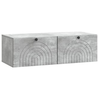 vidaXL Mueble Para Tv De Pared Gris Hormig&oacute;n 99 X 41 X 30 Cm Vidaxl