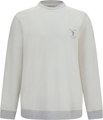 Brunello Cucinelli Off White Relaxed Sweatshirt