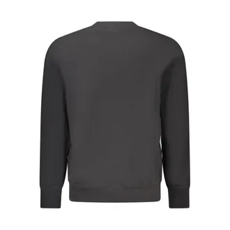 Calvin Klein Logo-Embroidered Cotton Sweatshirt - Black