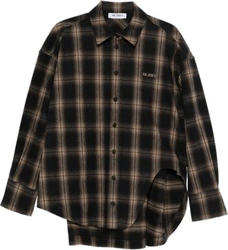 The Attico Camicia Diana a quadri - Nero