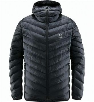 Haglöfs Quilted Black Padded Jacket With Hood