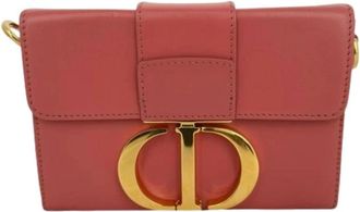 Dior Pre-owned 30 Montaigne Box Bag Schoudertas - Dames - Vintage Mini Tas - Roze - ONE Size - Leer - Vintage