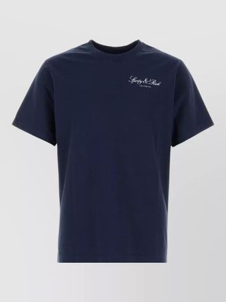 Sporty & Rich cotton crew neck short sleeve t shirt