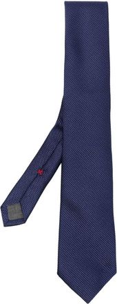Brunello Cucinelli textured pointed-tip tie - men - Silk - One Size - Blue