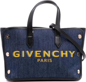 Givenchy Pre-owned Tote Bags, female, Blue, Size: ONE SIZE Pre-owned Leather Tote