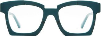Kuboraum Mask K5 Bold Sculpted Squared Teal Green Kuboraum Eyewear