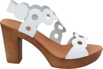 Eric Michael Womens Sienna Dots Sandal In White