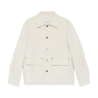 Amaranto Sariana Jacket - Heren - Zomerjassen - Beige - S - Katoen - Jassen