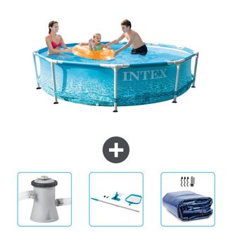 Intex Piscina Con Estructura Redonda - 305x76 Cm - 6-piezas Scb81