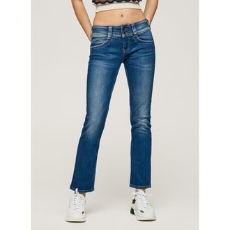 Pepe Jeans London Slim jeans in standaardmaat met dubbele knopen Genna