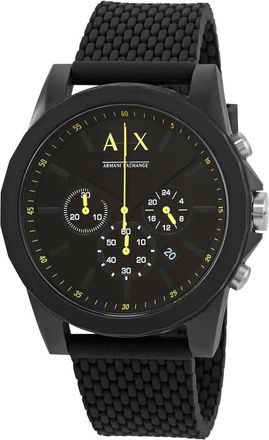 A|X Armani Exchange Outerbanks Chronograph Quartz Black Dial Watch AX1344