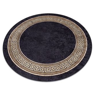 RugsX RugsX Miro Rug in Black | Size: 200 cm diameter