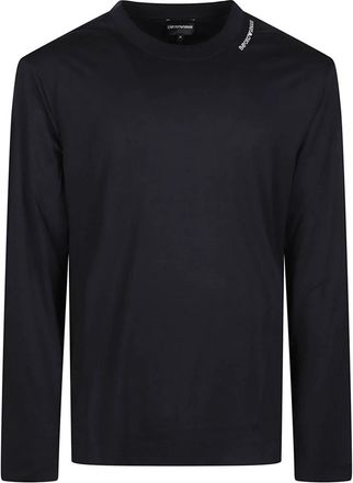 Emporio Armani Long Sleeve Tops - Heren - Longsleeves - Blauw - XL - Tops