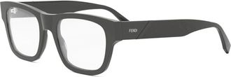Fendi Diagonale Optische Bril - unisex - Brillen - Grijs - ONE Size - Accessoires