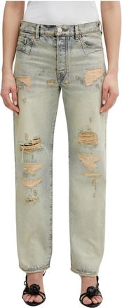 Kenzo Straight Jeans - Dames - Regular Fit Jeans - Blauw - W27 - Katoen - Jeans