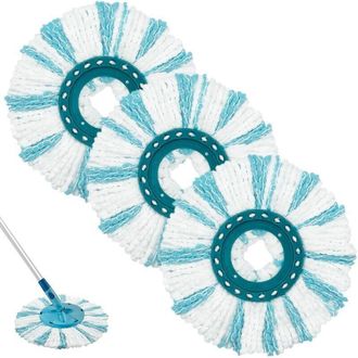 OEM Juego De 3 Cabezales De Repuesto Compatibles Con El Sistema De 2 Fibras Leifheit Para Clean Twist Disc Micro Duo, Que Ofrece Una Eficiente Absorci&oacute;n D