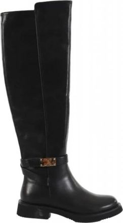 Laura Biagiotti 8246 BLK Hoge Laarzen - Dames - Hoge Laarzen - Zwart - 36 EU - Leer - Schoenen