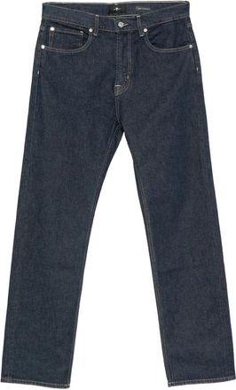 7 For All Mankind Contrast-stitch Straight-leg Jeans