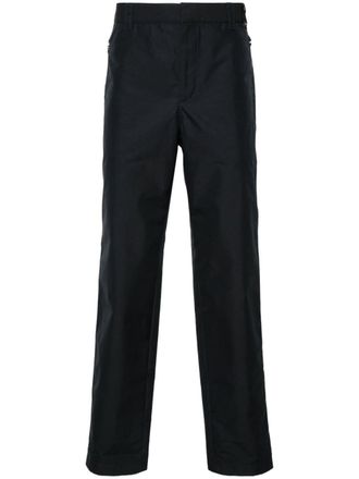 Fendi mid-rise tapered trousers - Blue