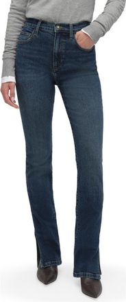 Favorite Daughter The Valentina Split Hem Super High Waist Bootcut Jeans in Belmont at Nordstrom, Size 27
