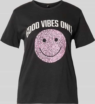 Only Regular Fit T-Shirt aus reiner Baumwolle Modell LISA LIFE LUCY in Black, Gr&ouml;&szlig;e XL