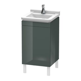 Duravit Duravit L-cube M&oacute;dulo De Lavabo Vertical, 1 Puerta, Con Bisagra A La Derecha, 460mm, Para Starck 3 030348, Color: Laca De Alto Brillo Dolomiti Grey - 