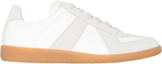 Maison Margiela Replica Low-Top Sneakers - Dames - Schoenen - Wit - Maat: 39 EU Zijde